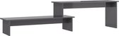 vidaXL - Tv-meubel - 180x30x43 - cm - bewerkt - hout - hoogglans - grijs