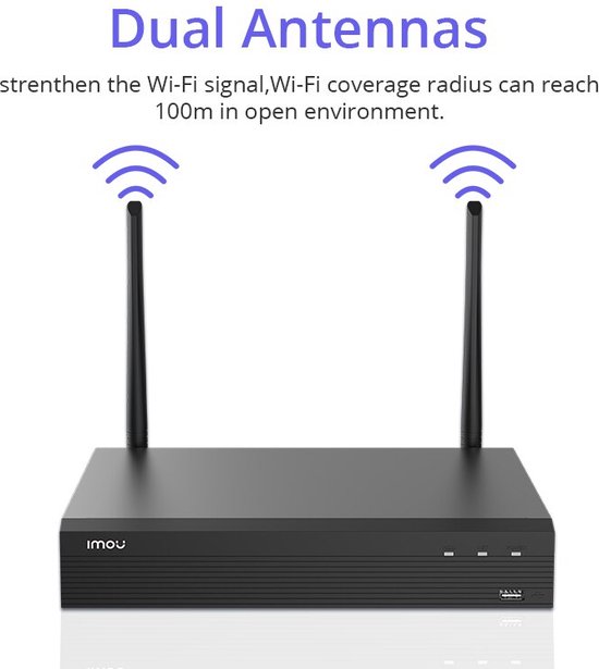 Draadloze recorder 4 kanalen Exclusief harde schijf bol