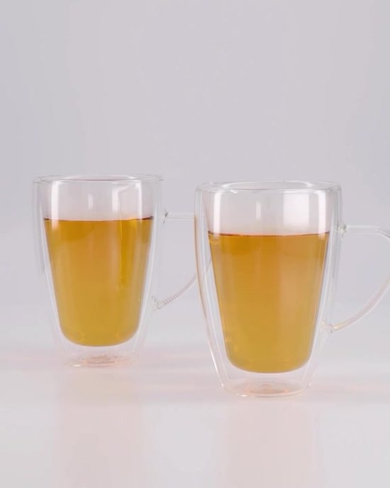 Verres à Thé Double Paroi Bredemeijer - Lot De 2 - 320 Ml | Garde Les Boissons Chaudes Ou Froides, Extérieur Ne Chauffe Pas