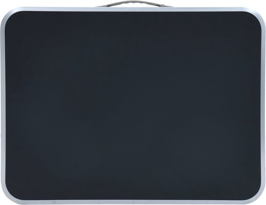 vidaXL - Campingtafel - inklapbaar - 60x45 - cm - aluminium - grijs van Merkloos — afbeelding 3