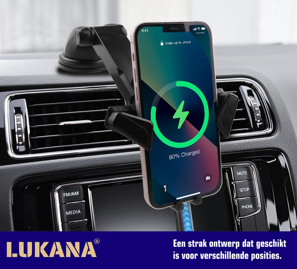 Lukana® P-402 Support téléphone voiture - Tous types de voitures