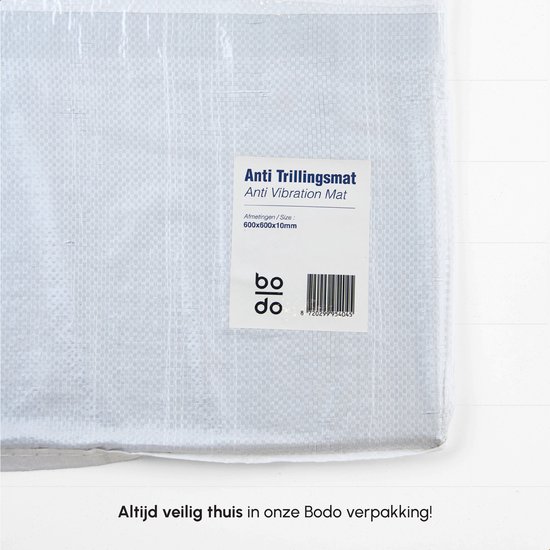Bodo® Anti Trillingsmat Wasmachine en droger - 60x60x1cm