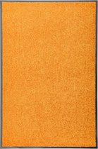 vidaXL - Deurmat - wasbaar - 60x90 - cm - oranje