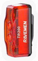 Feu arrière de vélo Ravemen TR200 rechargeable par USB - 200 lumens | détection des freins | éclairage de vélo | Etanche