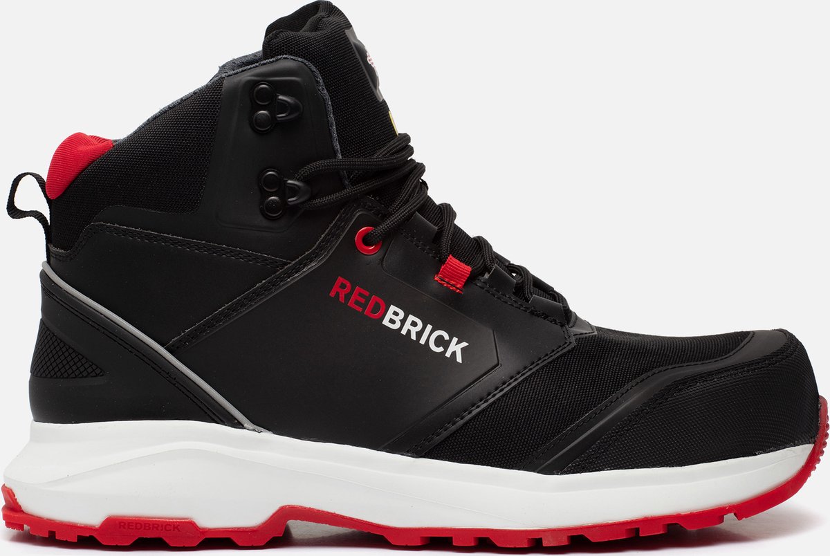 Redbrick Pulse Hoog S3 ESD 32321 - Zwart/Rood - 46