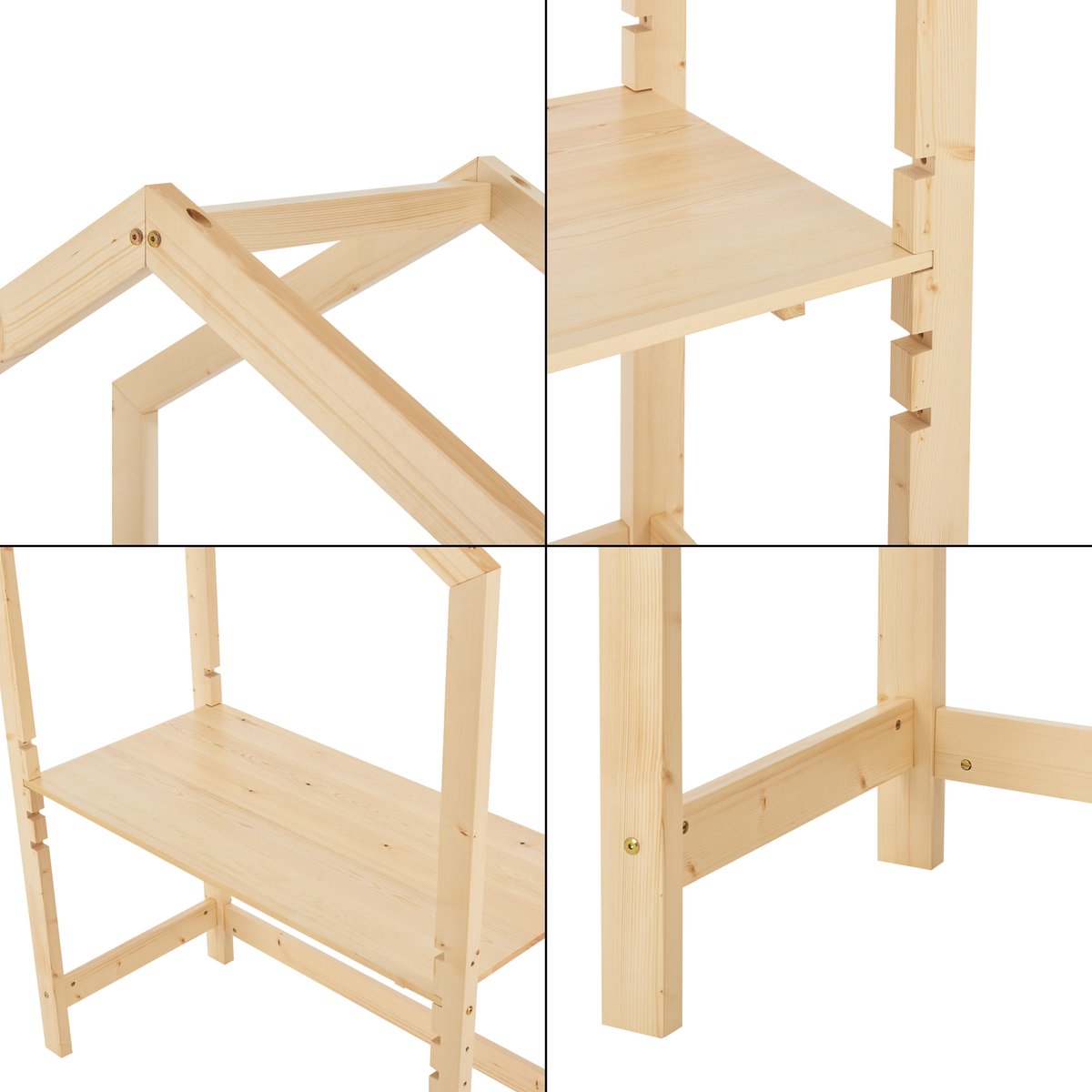 Kinderbureau Suså 160x110x50 cm verstelbaar houtkleurig thumbnail 5