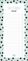 Studio Stationery - checklist - noteblock - get it done - mint - 50 pagina's