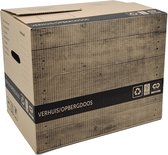 Duurzame Verhuisdozen - 100 stuks - 57L - 40KG draagvermogen - Zelfsluitend - Geen tape nodig - Recyclebaar - Cradle to Cradle® & FSC® Keurmerk