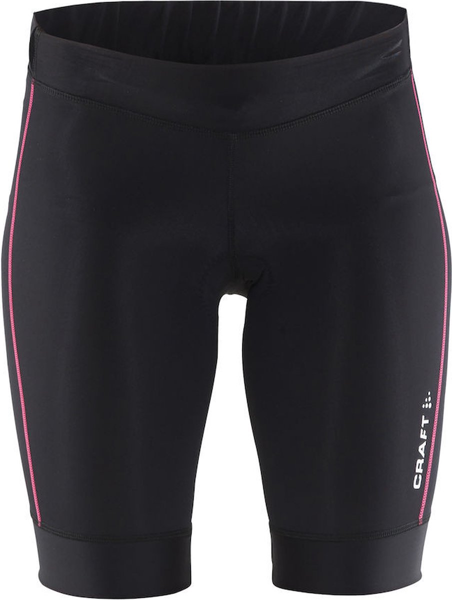 Craft Motion Short fietsbroek kort zwart met roze dames