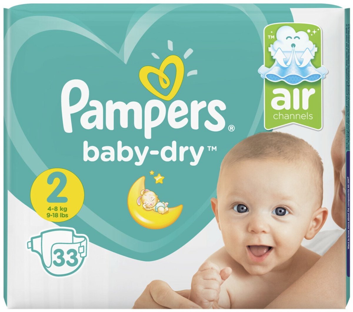 Pampers Baby Dry luiers maat 2 | 58 stuks
