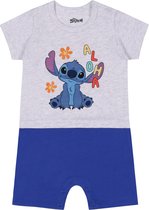 STITCH Disney - Barboteuse bébé, bleu gris, coton / 86