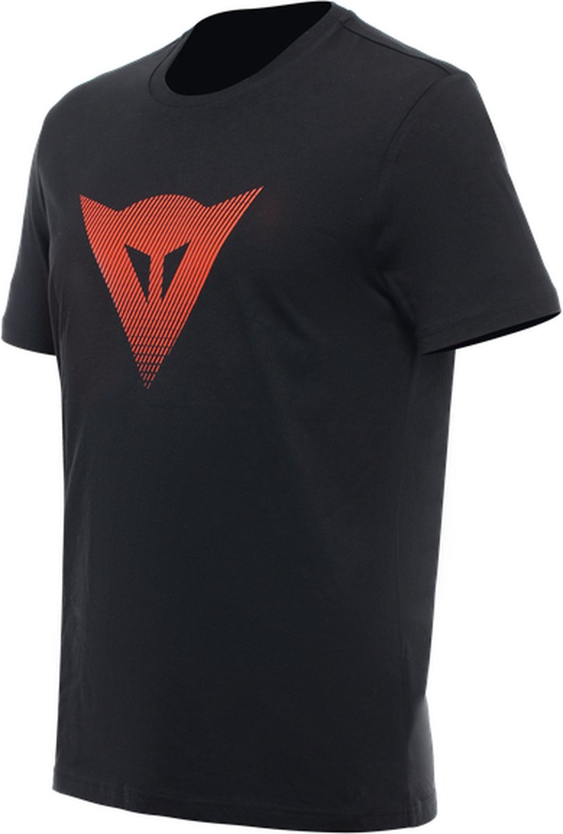 Dainese Dainese T-Shirt Logo Black Fluo Red - Maat 3XL -