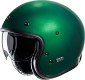 Hjc V31 Green Deep Green Open Face Helmets XL - Maat XL - Helm
