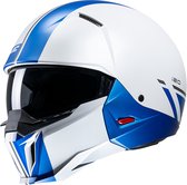 Hjc I20 Batol White Blue Mc2Sf Open Face Helmets L - Maat L - Helm