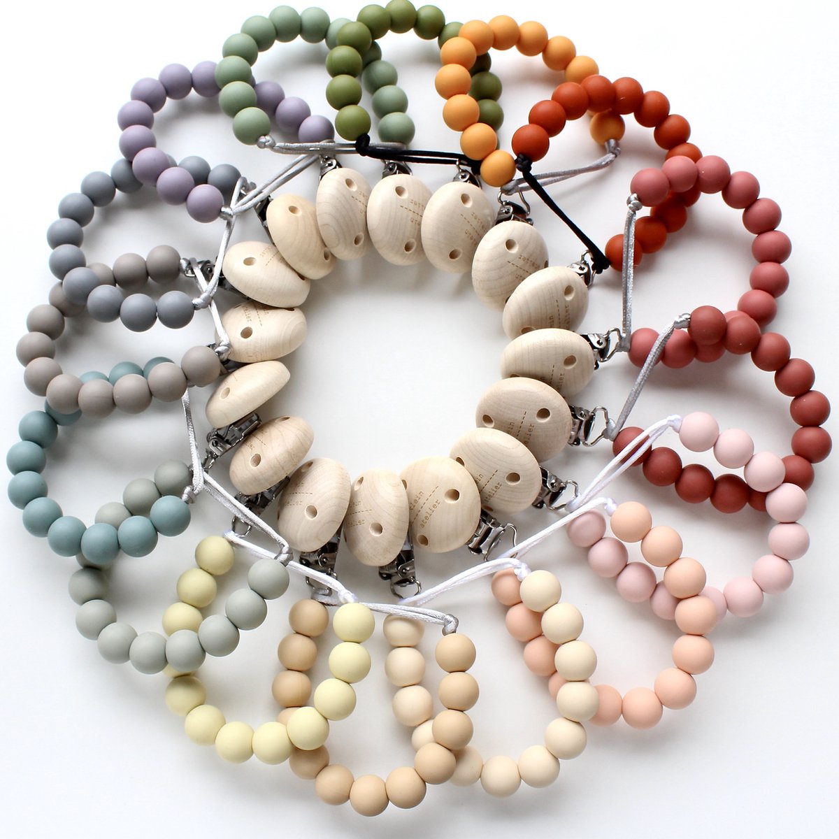 Goedkoopste Fopspeenketting uni-color yellow