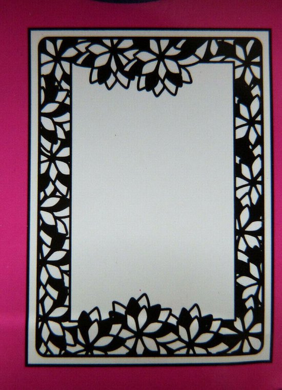 CTFD4009 Embossing folder Crafts too bloemen kader frame rand bloem