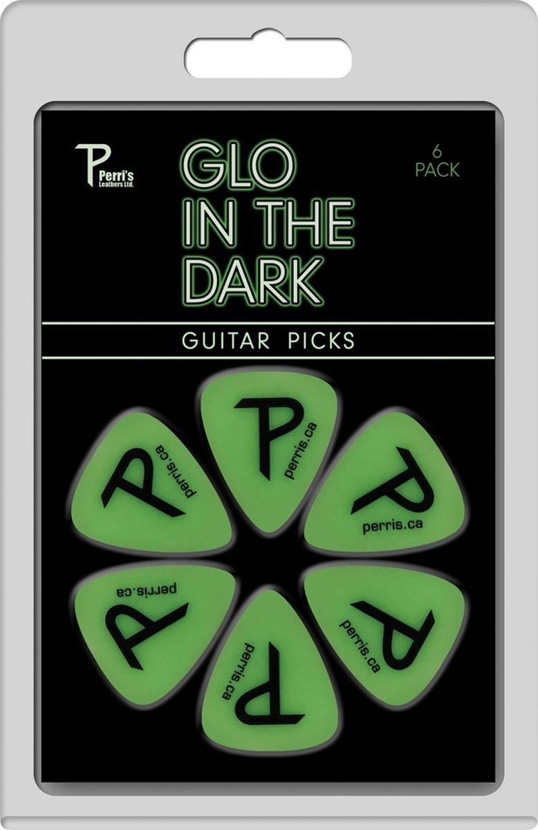 Perri's - Glow in the Dark - Plectrum - Medium 0.71 mm - 6-pack