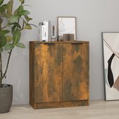 Furniture Limited - Buffet 60x30x70 cm bois traité chêne fumé