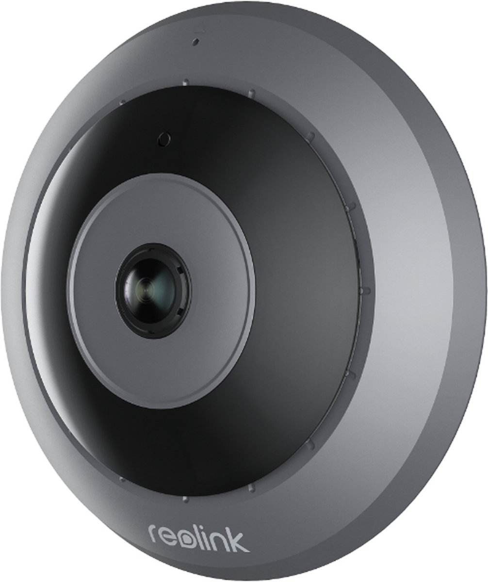 Reolink - Serie FE-W - 6MP SHD - 360° Panoramic Vieuw - Zwarte Bewakingscamera - Ingebouwde Sirene & Twee-Weg Audio voor Binnen