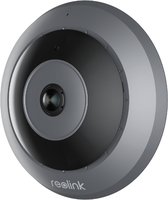 Reolink - Série FE-W - 6MP SHD - Vue Panoramique 360° - Caméra de Surveillance Noire - Sirène Intégrée & Audio Bidirectionnel pour Intérieur