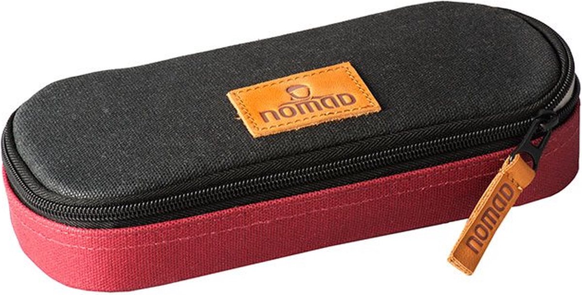 NOMAD® School (Waxed Canvas) Case | Rood | Hardcover Etui