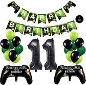 Snoes Mega Game Gamers Helium Verjaardags Ballonnen Feestdecoratie Black Cijfer Ballon nr 11