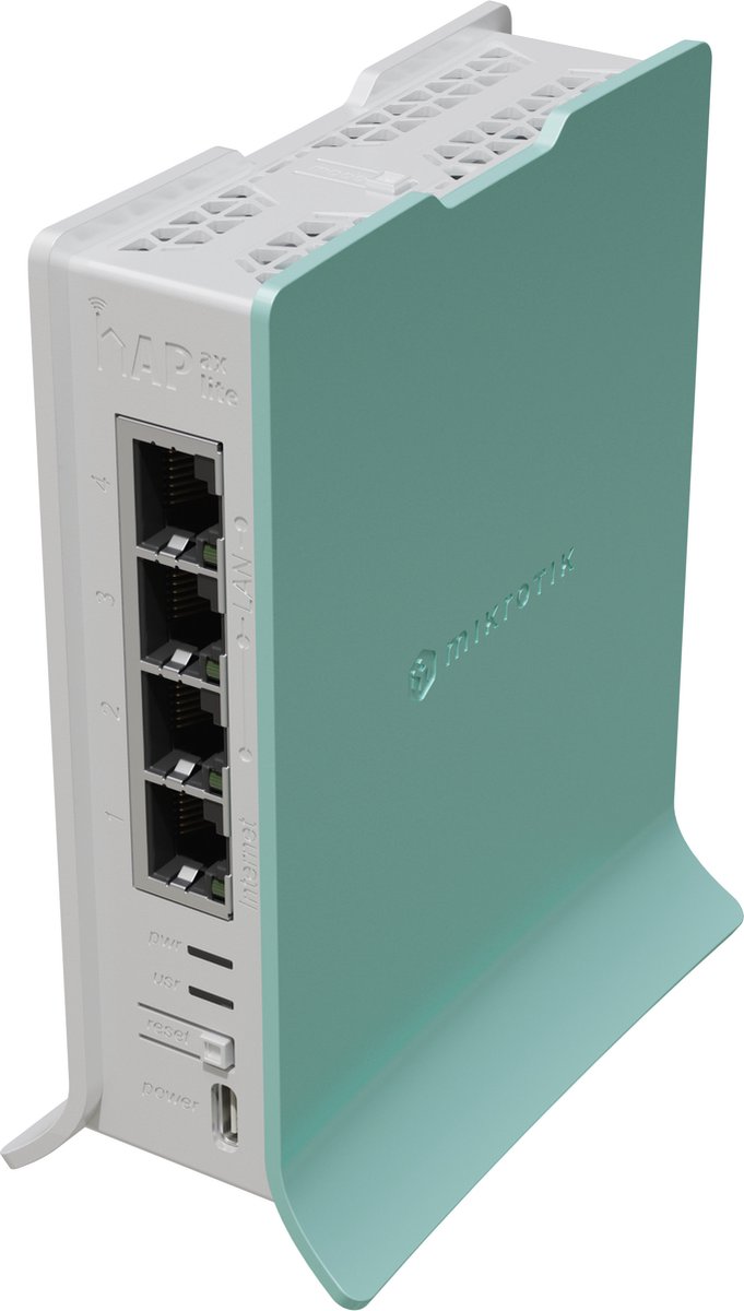 Mikrotik hAP draadloze router Gigabit Ethernet Single-band (2.4 GHz) Groen, Wit