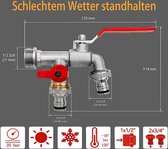 Premium tapkraan - kogelkraan – waterkraan - tapkranen roest- en vorstbestendig