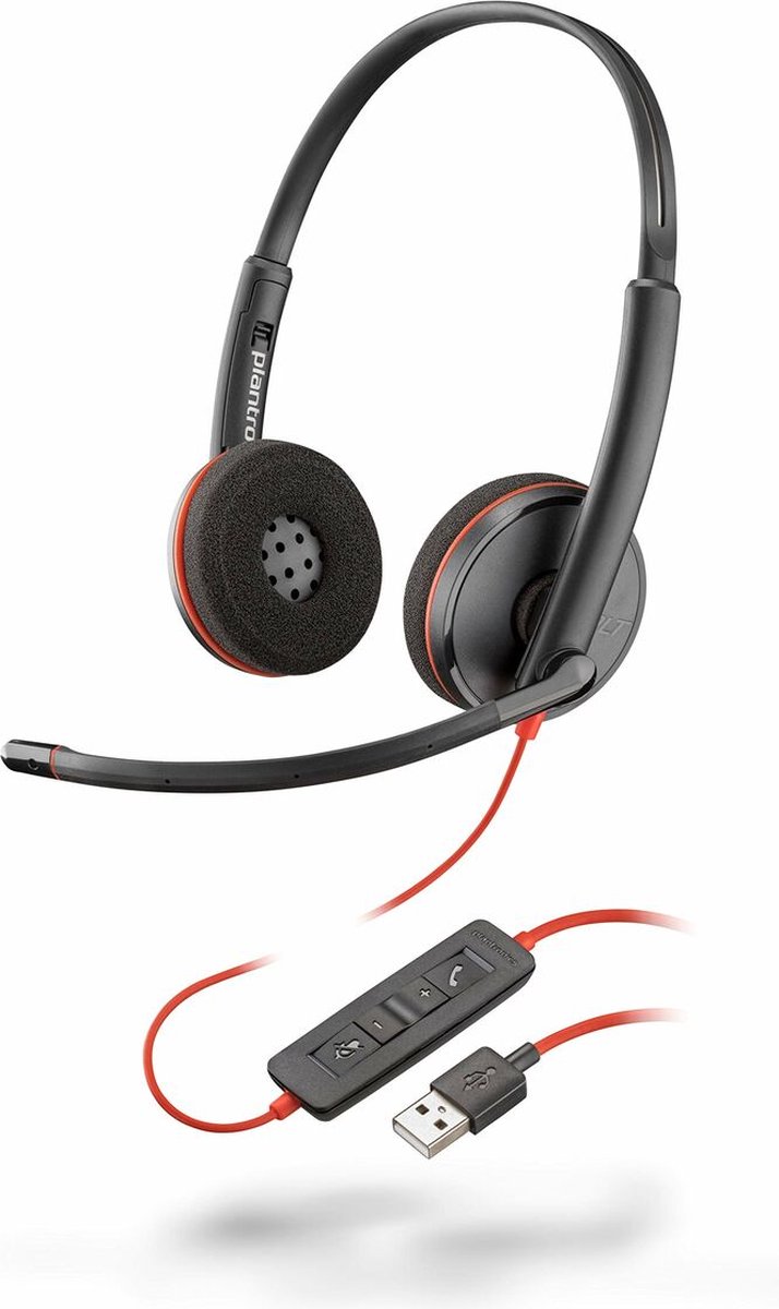Plantronics Blackwire 3220 - Binaural Koptelefoon Zwart