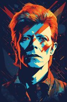 David Bowie Poster | affiche rock | Affiche du chanteur | Affiche David Bowie | 51x71cm | Convient pour l'encadrement