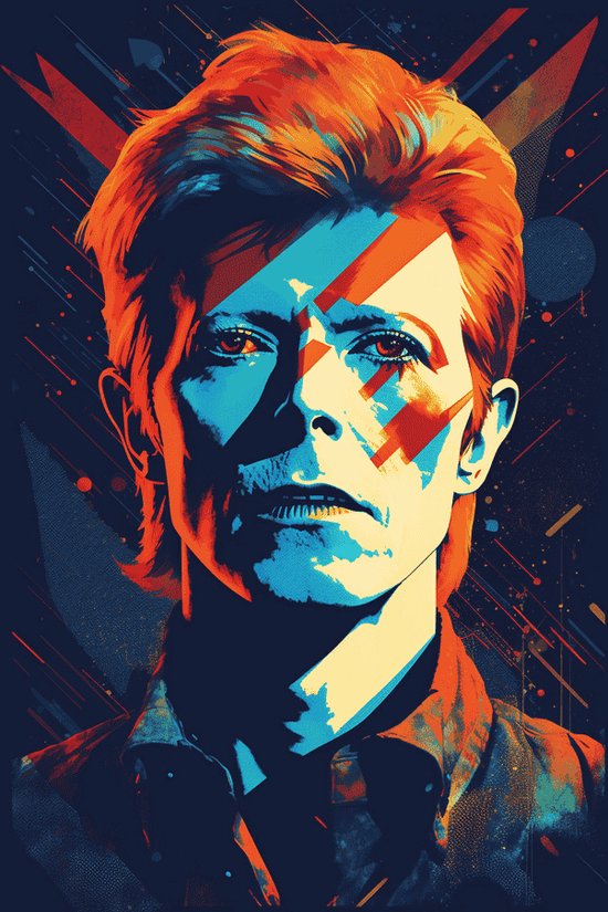 David Bowie Poster | Rockposter | Zangerposter | Poster David Bowie | | Geschikt om in te lijsten