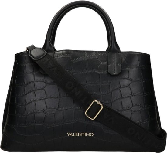 zwarte schoudertas slangenprint