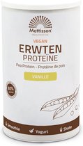Mattisson Erwten Proteïne Poeder Vanille - 77% Eiwitgehalte - Vegan Eiwitpoeder - 350 Gram