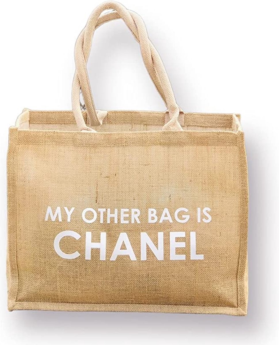 My other bag is Chanel roze geschikt als boodschappentas of strandtas, 42 x  33 x 19