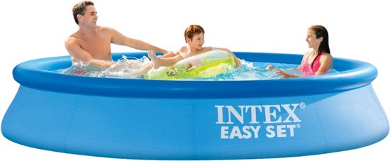Piscine Intex Easy Set - Piscine gonflable - 305x61 cm - Comprend couverture solaire, kit d'entretien, pompe de piscine, filtre et kit d'entretien