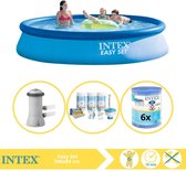 Intex Easy Set Zwembad - Opblaaszwembad - 396x84 cm - Inclusief Onderhoudspakket, Zwembadpomp en Filter
