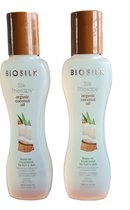 Biosilk Therapy organic coconut oil 67 ml 2 stuks Haarolie
