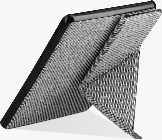 kwmobile ereader hoesje van stof - Compatibel met Amazon Kindle Paperwhite 11. Generation 2021 - Case met magneetsluiting - Cover in lichtgrijs — afbeelding 4
