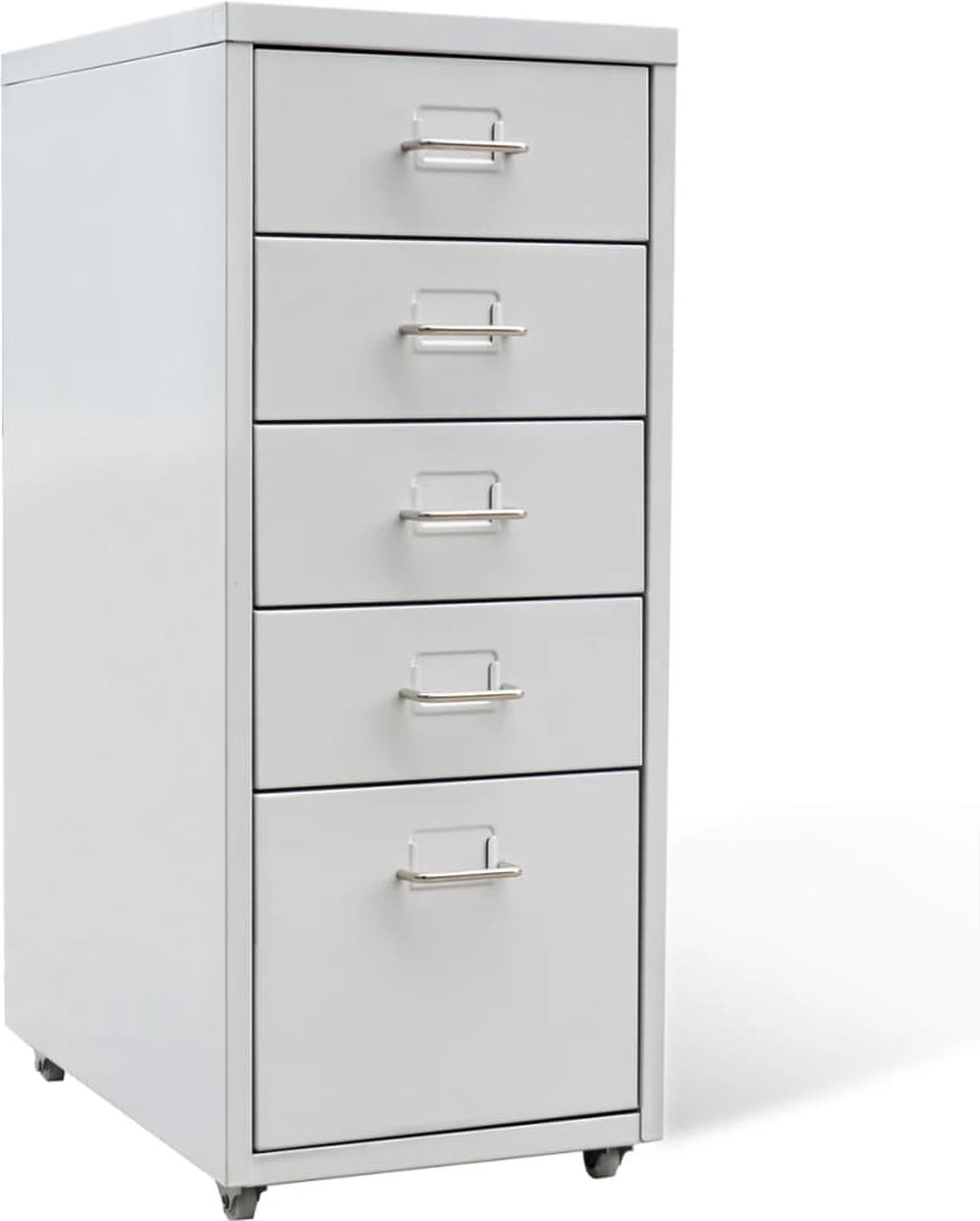vidaXL Archiefkast 90x40x70 cm staal antracietkleurig, opbergkast, kantoormeubel, kantoor kast, kantoorkast, opbergkastje, archief kast, dossierkast