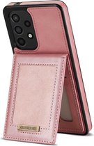 Hoesje Portemonnee met RFID Pasjeshouder Geschikt voor Samsung Galaxy A53 Roze Goud