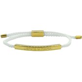 Bracelet Minimaliste - DEAR MOM - Cadeau Fête des Mères / Fête des Mères - Couleur Or & Wit