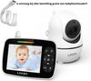 LAKOO-NIEUW-Beveiligingscamera-Babyfoon met camera-Monitor-babyfoon-display-Babyfoon met monitor-Premium Baby Monitor-3,5 inch