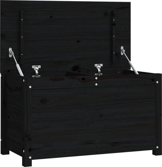vidaXL-Opbergbox-zwart-80x40x45,5-cm-massief-grenenhout