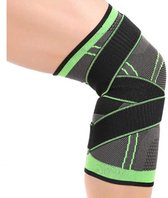 Knie band (zwart) - Knie Versterking - Orthopedische kniebrace voor kruisband - Knieband voor meniscus - Kniebeschermer - Knie brace patella - Compressie kniebandage blessure - MAAT XL
