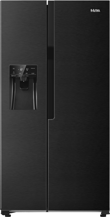Koelkast: ETNA AKV578IZWA - Amerikaanse koelkast - Zwart, van het merk ETNA