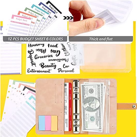 Budgetplanner Budget planner, money sleeves, ring binder, financial
