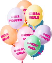 Folat - Ballonnen Birthday Girl Pastel 30cm - 12 stuks