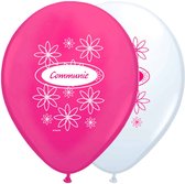 Folat - Communie ballonnen meisje 30cm 8st. - communie versiering - communie