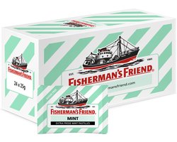 Fisherman's Friend Mint Suikervrij - 24 zakjes x 25 gram