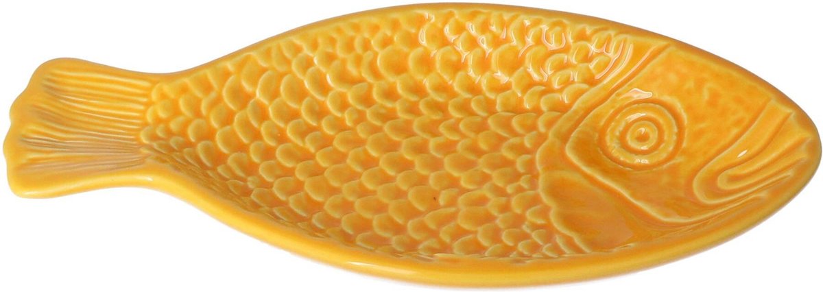 Duro Ceramics - Schaal Fish geel 23,5cm - Schalen